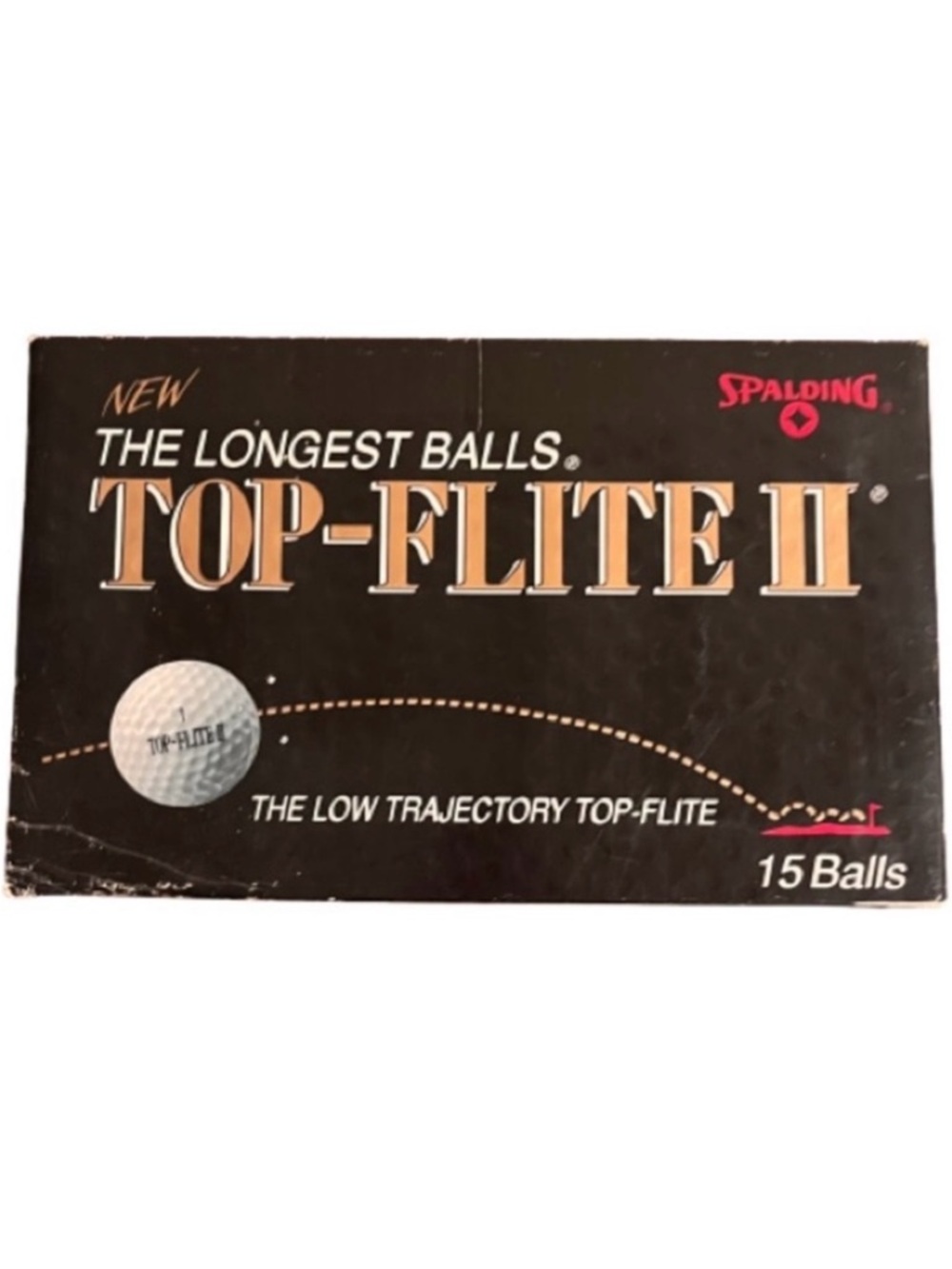 NWT-Spalding Top-Flite Il White Golf Balls Low Trajectory 15 Balls-5 Sleeves